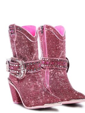 CLUB EXX Rhinestone Sheriff Shine Cowboy Boots
